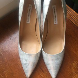 Diane Von Furstenberg Metallic Heels